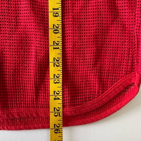 Vintage Diane Von Furstenberg DVF Mesh Shirt Top Pullover See Through Red Large - Picture 6 of 6